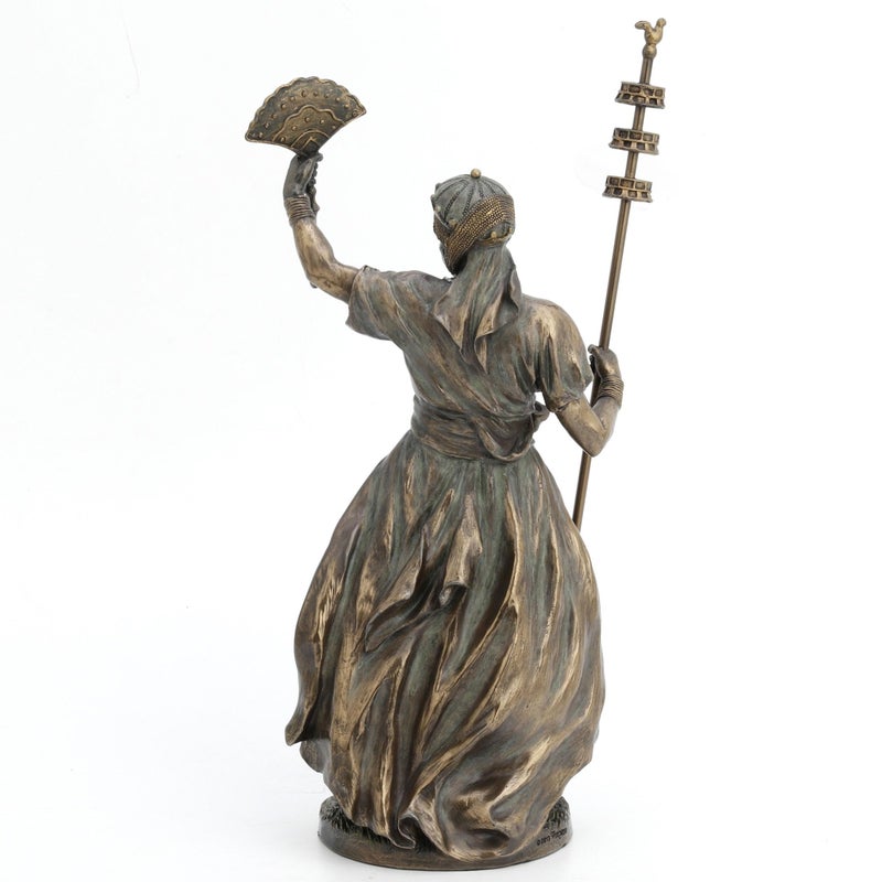 UNICORN STUDIO 12 Inch Obatala The Creator Orisha Santeria Yoruba Cold Cast Resin Bronze Finish Sculpture - Image 3
